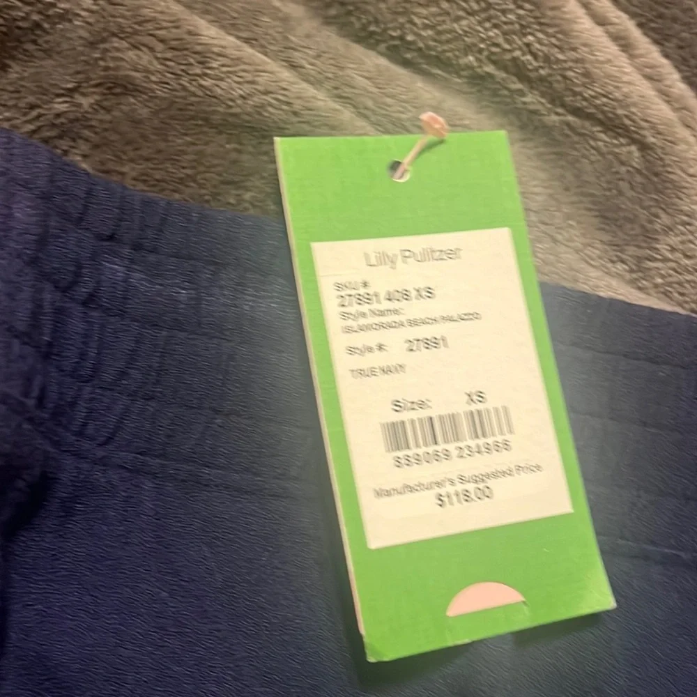 Lilly Pulitzer Islamorada Beach Palazzo NWT size XS True Navy - Picture 4 of 4